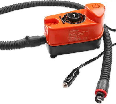 Zdjęcie produktu dla elektryczna pompa powietrza 12V 18PSI wysokociśnieniowa pompa do desek wiosłowych Przenośna nadmuchiwana pompa do desek wiosłowych kajaków desek surfingowych