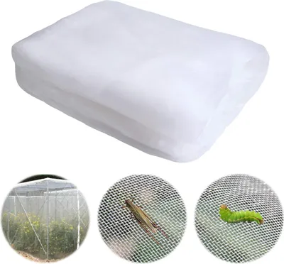 Image de Filet de jardin pour potager filet fin grand filet anti-insectes tunnel de croissance blanc filets à papillons pour plantes légumes cultures fruitières (6x2,5m) - 1 pièce