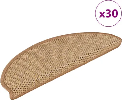 Produktbild von Stufenmatten Selbstklebend Sisal-Optik 30Stk. 65x21x4cm Sisal