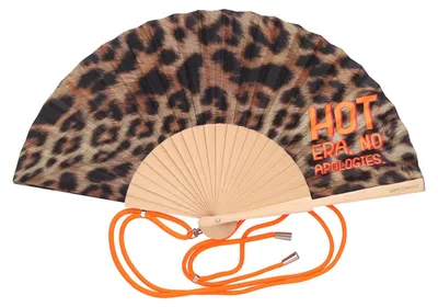 Produktbild von Fififan, Fächer, 23cm, Motiv: Leo, Hot Era, braun