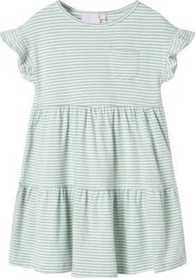 Produktbild von Kinderkleid mit Rüschenärmeln Minzgrün 128