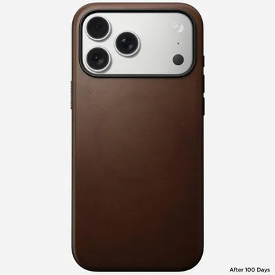 Immagine prodotto di Nomad Custodia in pelle moderna per iPhone 17 Pro Max marrone rustico Horween