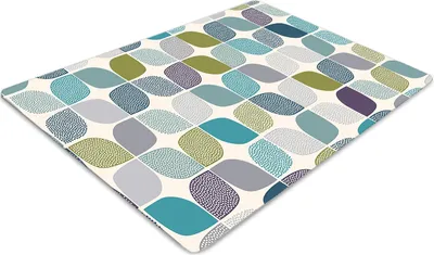 Obrázek produktu pro Podložka pod kancelářskou židli 120 cm x 90 cm Podložka pod kancelářskou židli - geometrický vzor
