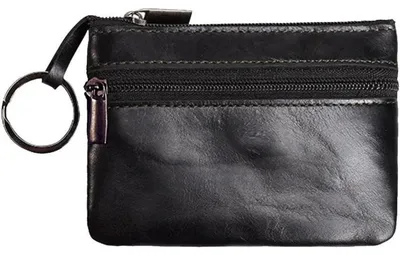 Produktbild von Schlüsseletui Leder Klein für Herren Damen Schwarz