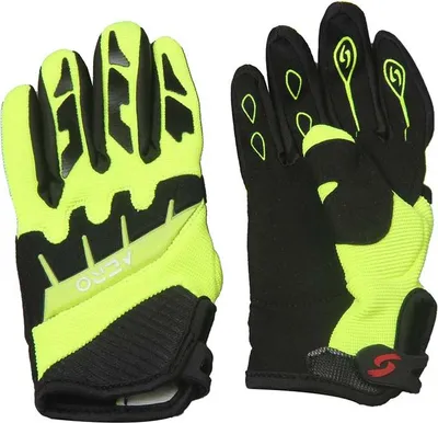 Produktbild von Motocross Handschuhe Kinder Cross Downhill Mountainbike AERO Gelb Größe XS