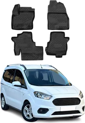 Image de 2014-2024 Ford Tourneo Courier Tapis de sol TPE noir 4 pcs