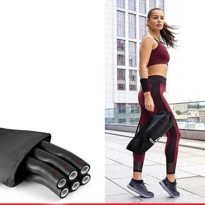 Produktbild von Fitnesshoepel für Erwachsene zum Abnehmen (1,5 kg - 2 kg - 2,3 kg) | 6-8 Segmenten Hoola Hoop mit Golfmuster | Einfach und Fortgeschritten | Trainingshoopel