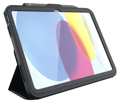 Imagen del producto de ZAGG Rugged Messenger: Funda protectora para tablet, resistente, de policarbonato, color carbón, compatible con Apple iPad de 10.9 pulgadas (10ª generación)