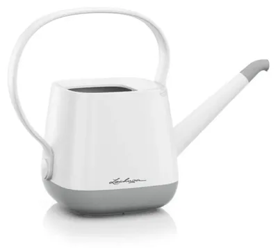 Produktbild von LECHUZA-Zubehör YULA Gießkanne 1,7 Liter Weiß Grau Seidenmatt | Gießkanne mit 1,7 Liter Fassungsvermögen | matte Oberfläche | 13860