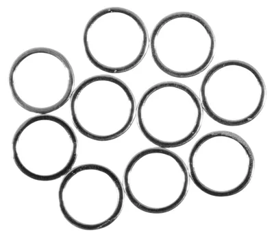 Produktbild von Flachringe aus Metall, silber, 10 mm ø, 10 Stück