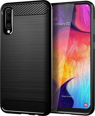 Produktbild von Samsung Case Handyhülle Cover TPU Case Schutzhülle Case Handy Bumper Carbon Optik Schale, Farbe:Schwarz, Modell wählen:Samsung Galaxy S20