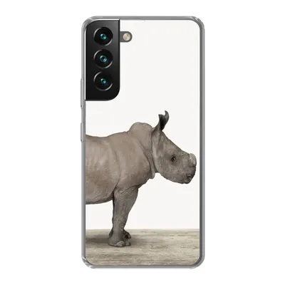 Produktbild von MuchoWow® Handyhülle Schutzhülle Hülle für Samsung Galaxy S22 Plus Rhinozeros - Tiere - Jungen - Mädchen Silikon Softcase Handy Hülle - Schutzabdeckung