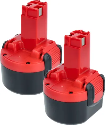 Produktbild von vhbw 2x Akku Ersatz für Bosch 2 607 335 461, 2 607 335 453, 2 607 335 524, 2 607 335 469, 2 607 335 539 für Werkzeug (1500 mAh, NiMH, 9,6 V)