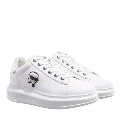 Produktbild von Karl Lagerfeld Kapri NFT Lo Damen In Weißen Monochromen Leder Sneakers – 7 Großbritannien - 40 EU - 9 US / Weiß Mono