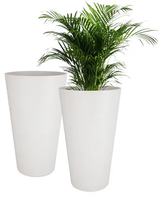 Productafbeelding van Hoge bloempot voor binnen en buiten (2 stuks)