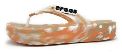 Produktbild von Crocs Platform Marbled Flip W Damenschuhe Hausschuhe Pantolette Mehrfarbig Freizeit, Schuhgröße:41 EU