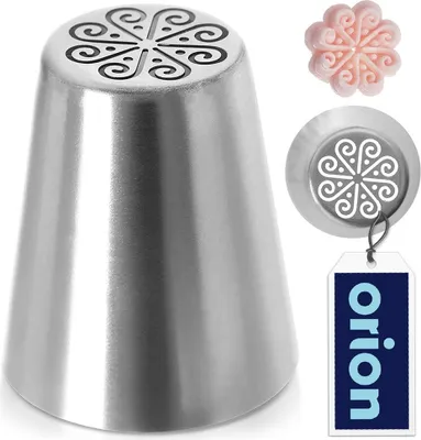 Immagine prodotto di Orion beccuccio per decorazioni Beccuccio russo Beccuccio in acciaio inox per decorazioni in acciaio inox Flower