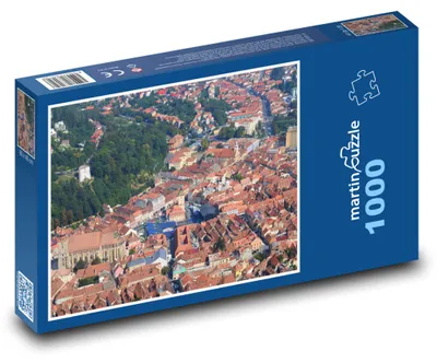 Zdjęcie produktu dla Puzzle 1000 Historyczne centrum Braszowa - martinpuzzle