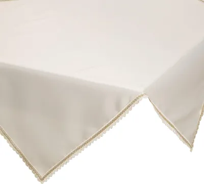 Immagine prodotto di EUROFIRANY | Tovaglia - 85 x 85 cm - tovaglia color crema con ricamo - Liscia