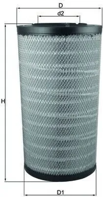 Produktbild von Luftfilter MAHLE LX 2838 für DAF XF 105 Filtereinsatz