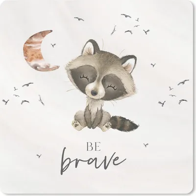 Produktbild von MuchoWow® Mauspad Mousepad Aquarell - Sei mutig - Zitate - Kinder - Jungen - Mädchen 20x20 cm - Mousepads - Maus Mat - Pad - Mausunterlage - Desk Mat - Bureauartikeln