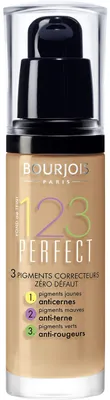 Obrázok produktu pre Bourjois 123 Perfect, Flakón s pumpičkou, Tekuté, Univerzálne, Ochrana, Lesk, Light Tan, Matte