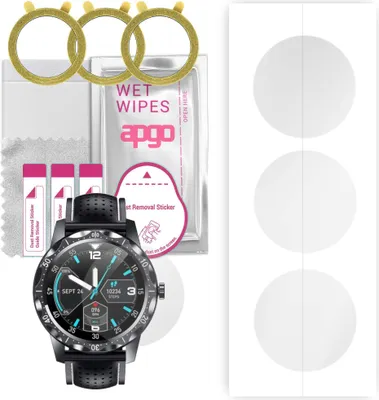 Produktbild von apgo 3 Stück Schutzfolie, klar, kompatibel mit Colmi SKY1 Plus Smartwatch, Hydrogel Displayschutzfolie mit Positionierhilfe, Displayfolie, robust und kratzfest