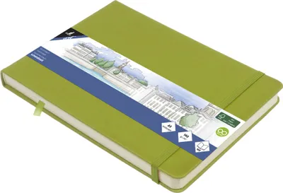 Immagine prodotto di kangaro K-861239 quaderno per schizzi kangaro, 80 fogli, DIN A5 orizzontale, verde lime