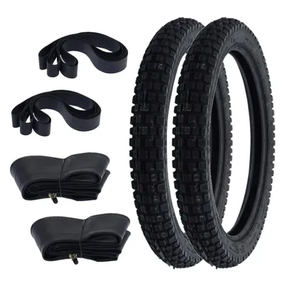 Obrázek produktu pro 2x pneu Enduro Motocross Heidenau K46 2.75-17 (2 3/4 x 17) 47M TT + duše + páska na ráfek