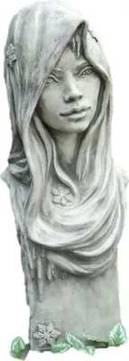 Produktbild von Schöne Figur Winter Romantik mit Rosteffekt perfekt für den Garten die Terrasse oder den Vorgarten ist Frostfest Witterungsbeständig und Neu 74cm H, V-116032