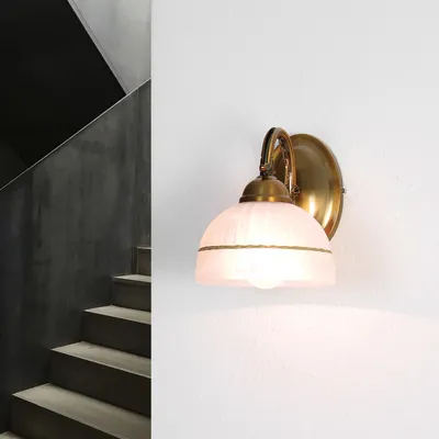 Imagen del producto de Rabalux 8811, aplique de pared Flossi, casquillo E27, color bronce-plata-blanco, estilo clásico, 14 cm