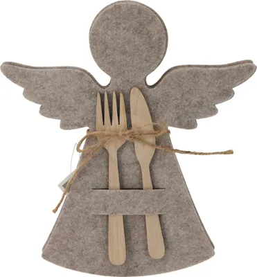 Immagine prodotto di Tovaglietta natalizia angelo, set di 4, beige