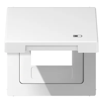 Produktbild von Jung LS990BFKLUSBWW Klappdeckel USB mit Zentralplatte