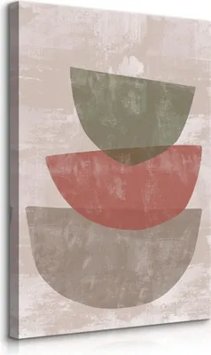 Immagine prodotto di Muralo su tela per sala da pranzo colorato ABSTRACTION minimalismo stile boho l. 80cm x h. 120cm