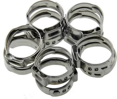 Produktbild von 10 Universal 1 Ohr Schlauchschellen Leitungsschelle Schlauchklemmen 12.8-15.3 mm