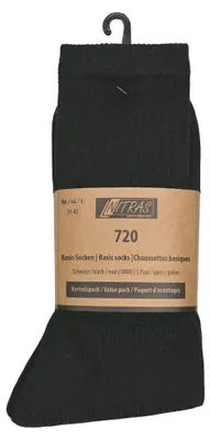 Zdjęcie produktu dla Skarpety Nitras Basic - skarpety robocze - czarne - rozmiar 47/50 - 5 par