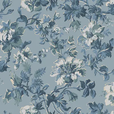 Obrázek produktu pro Duro Tapeta květiny šedomodrá - 661192 - 53 cm x 10,05 m