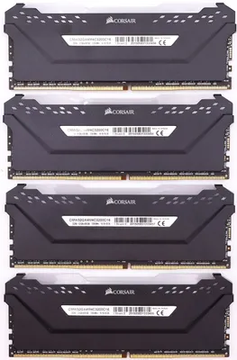 Produktbild von DDR4  32GB PC 3200 CL16 CORSAIR KIT (4x8GB)  VENGEANCE RGB B retail