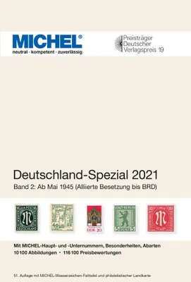 Produktbild von MICHEL Katalog Deutschland-Spezial 2021 Band 2 in Farbe