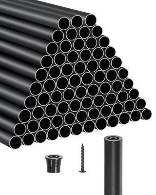 Produktbild von VEVOR Geländerstab 101er Set φ19x914mm Aluminium Zierstab Mattschwarz