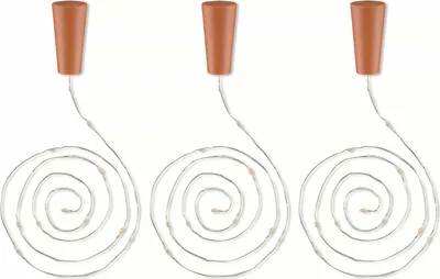 Produktbild von 3x 10er LED-Flaschen-Lichterkette, inkl. Timer