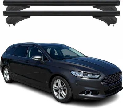 Produktbild von Menabo Dachträger für Ford Mondeo IV Kombi 2014-2022 Aluminium Schwarz 2 tlg