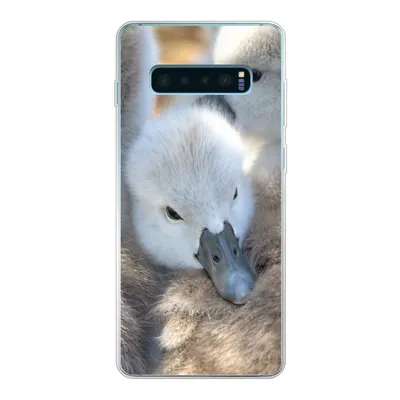 Produktbild von MuchoWow® Handyhülle Schutzhülle Hülle für Samsung Galaxy S10 Lite Schwäne - Licht - Küken Silikon Softcase Handy Hülle - Schutz