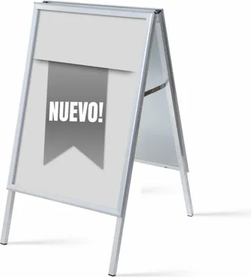 Produktbild von Showdown Kundenstopper - DIN A1 - Komplett-Set - Nuevo Spanisch - Grau/Schwarz