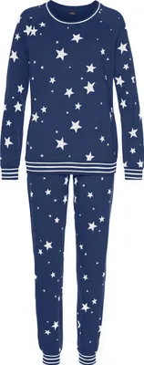 Produktbild von Vivance Dreams Pyjama 2 -teilig dunkelblau-gemustert Größe 36/38