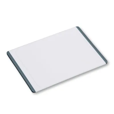 Produktbild von KESPER Schneidebrett Kunststoff (PP/TPE), weiß mit grauem Rand, Saftrille, rutschfest, 40x28,5x0,85 cm, 30759