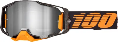 Productafbeelding van 100percent Armega Hiper® Acosta offroad bril, zwart, met zilveren spiegelglazen/CAT2, zwart, met zilveren spiegelglazen/CAT2