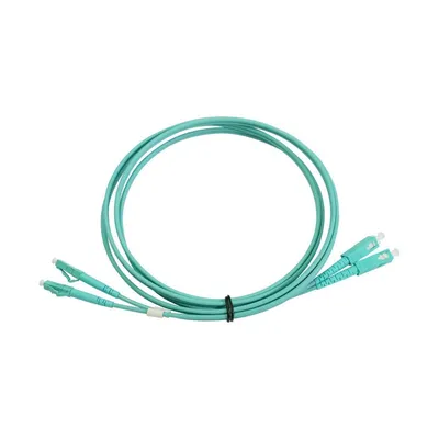 Produktbild von Multimode OM3 Duplex-LWL-Patchkabel 2m LC/PC zu SC/PC LSFH
