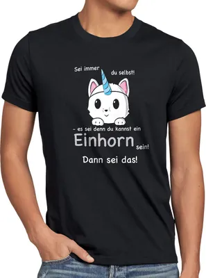 Produktbild von style3 Sei immer du selbst! Einhorn Herren T-Shirt Unicorn