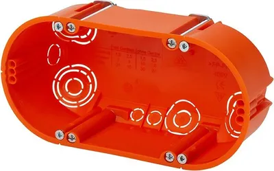 Immagine prodotto di Presa da incasso F-TRONIC E118, doppia, profondità 47 mm
